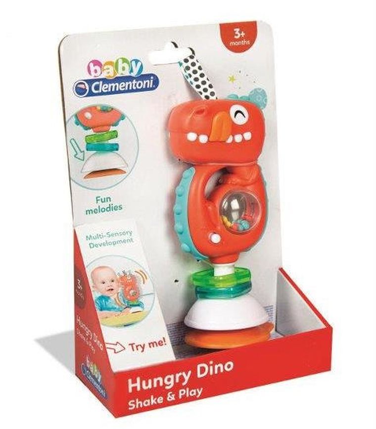 Clementoni, Baby, Dinozaur, grzechotka