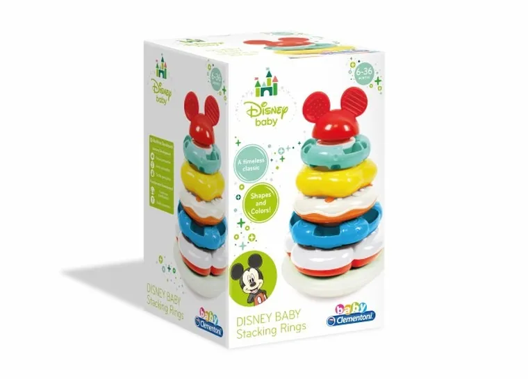 Clementoni, Baby, Disney, kolorowa wieża