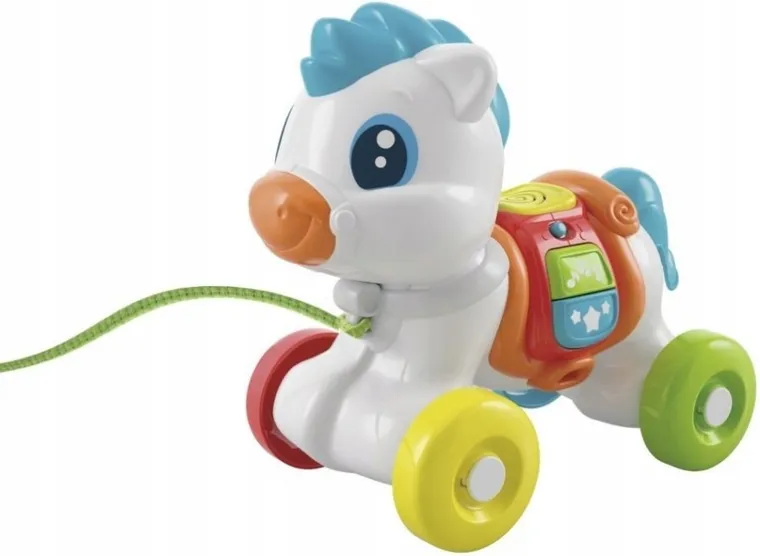 Clementoni, Baby, kucyk do ciągnięcia, zabawka interaktywnya