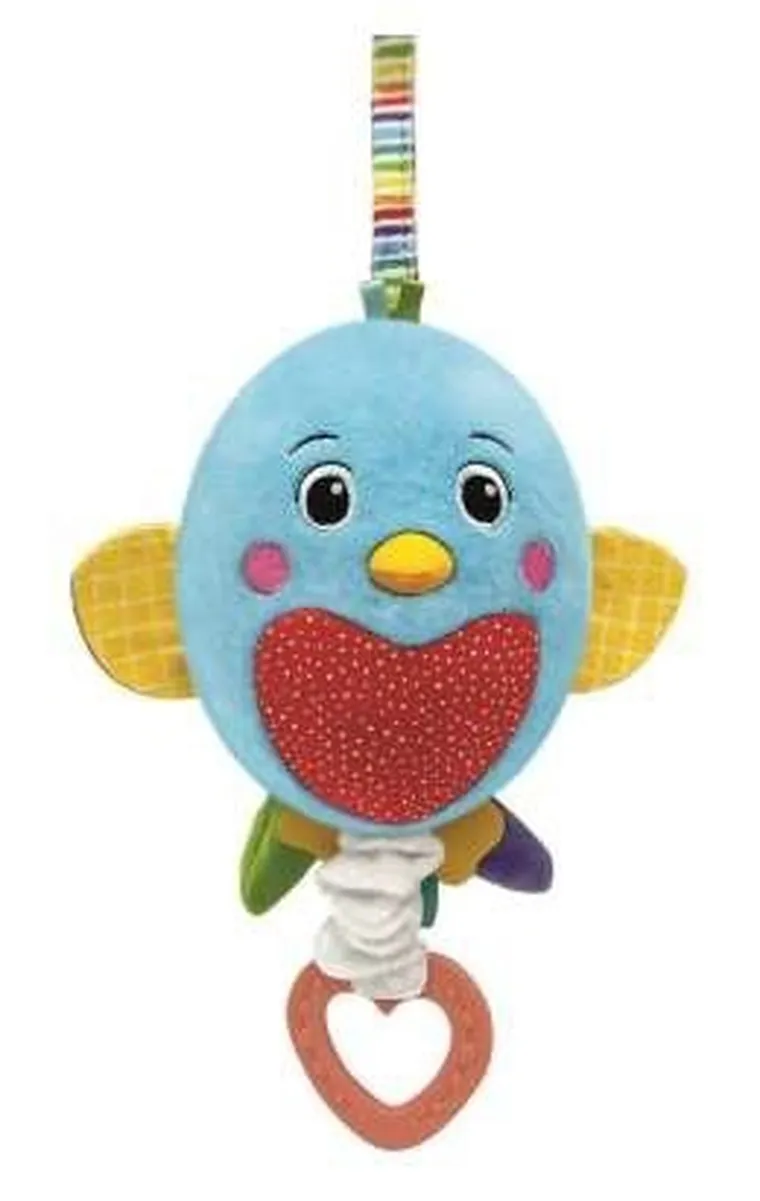 Clementoni, Baby, Miękki Ptaszek, maskotka z pozytywką