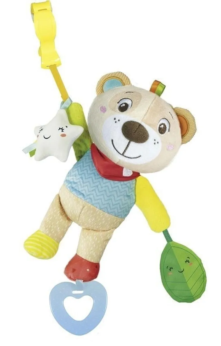 Clementoni, Baby, Misio, miękka zawieszka z gryzakiem