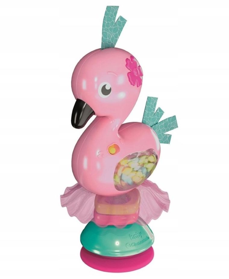 Clementoni, Baby, modny flaming, grzechotka