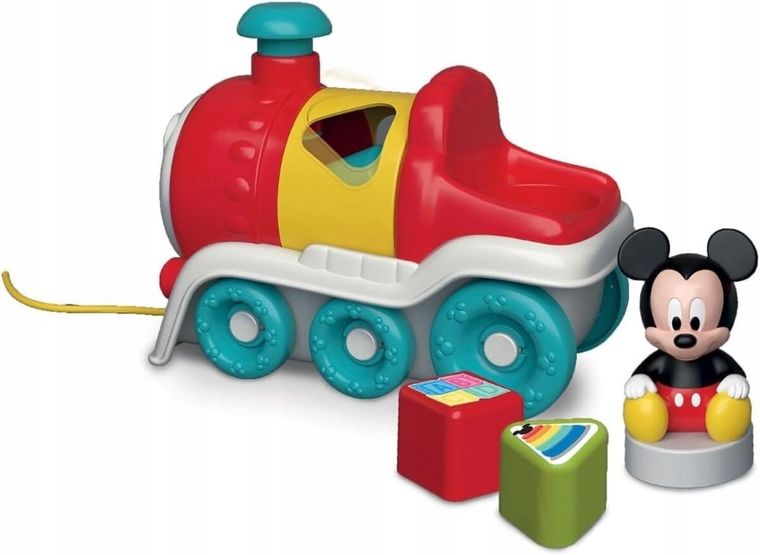 Clementoni, Baby, Myszka Miki, Pociąg sortet kształtów