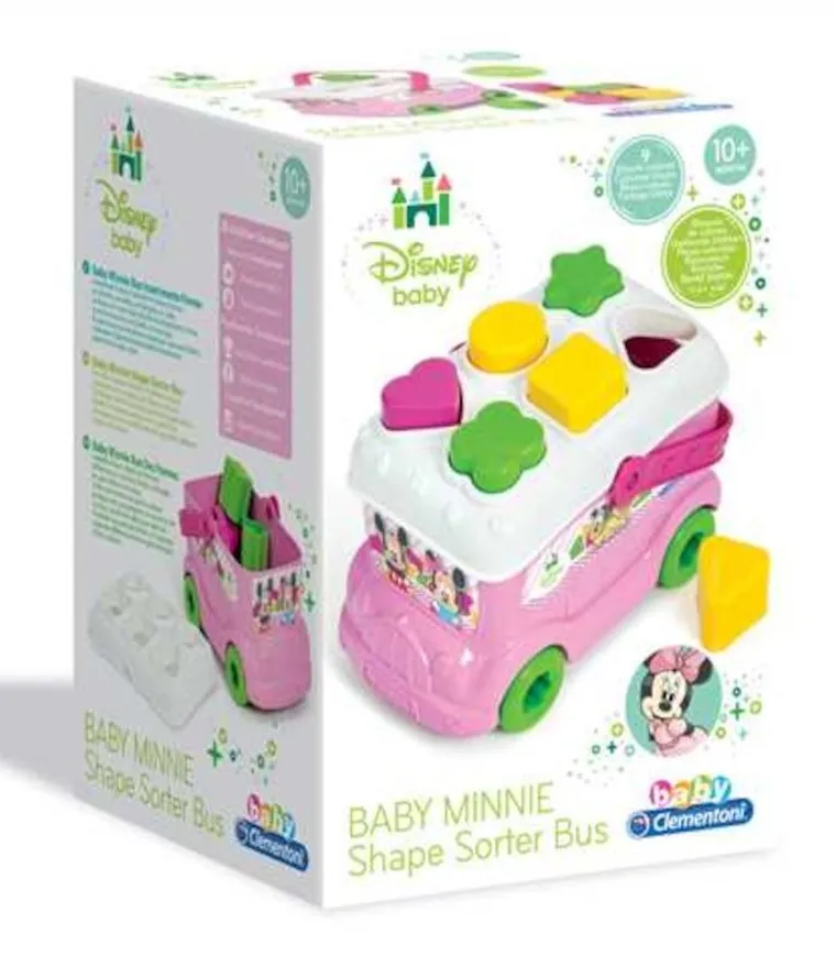 Clementoni, Baby, Myszka Minnie, sorter, autobus