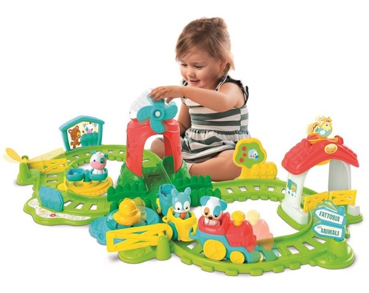 Clementoni, Baby, Pociąg Farmera, zabawka interaktywna