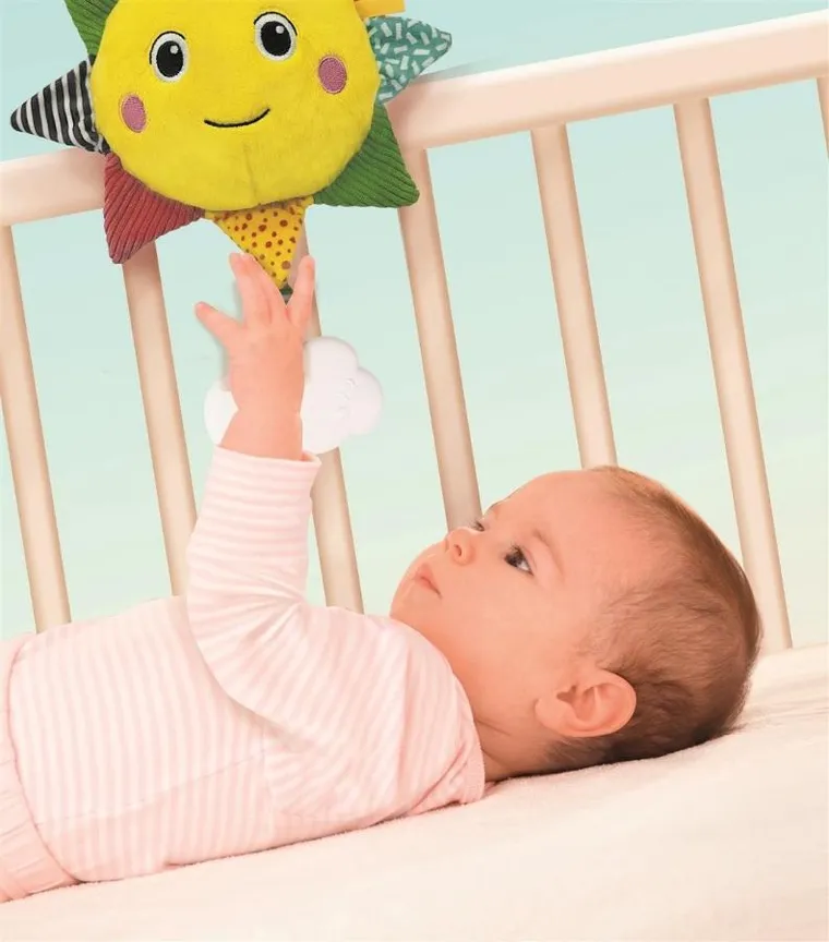 Clementoni, Baby, Soft Sun, Słoneczko, pluszowa pozytywka, 20-10-22 cm
