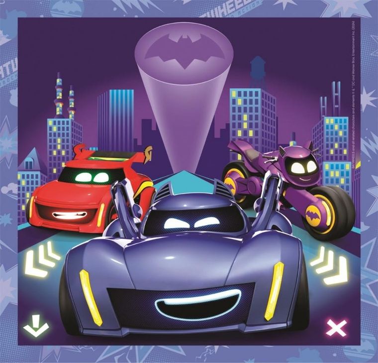 Clementoni, Batwheels, puzzle, 3-48 elementów