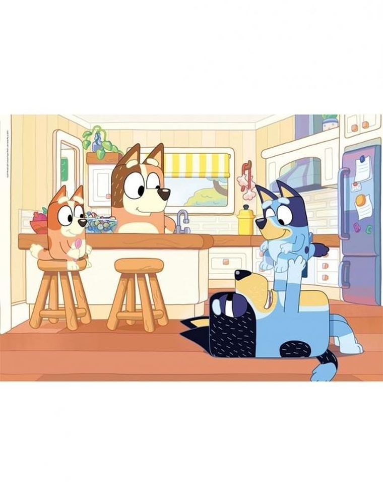 Clementoni, Bluey, puzzle, 104 elementy