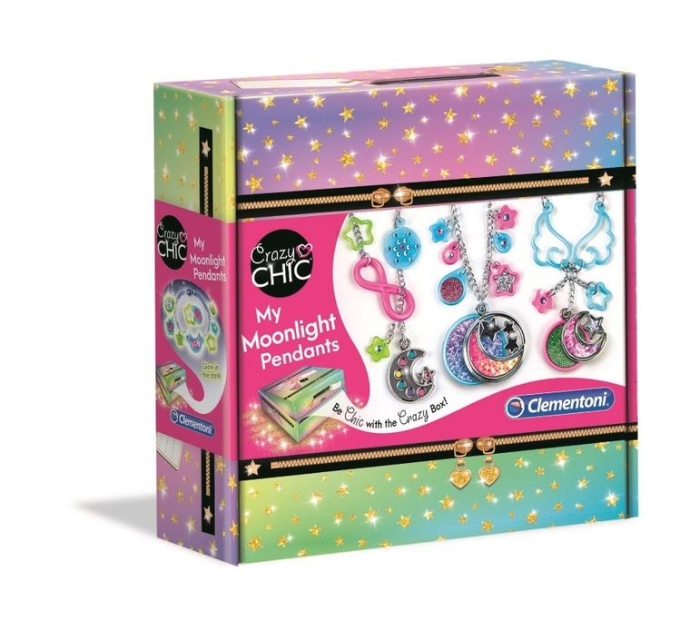 Clementoni, Crazy Chic, Kolorowe medaliony, zestaw kreatywny