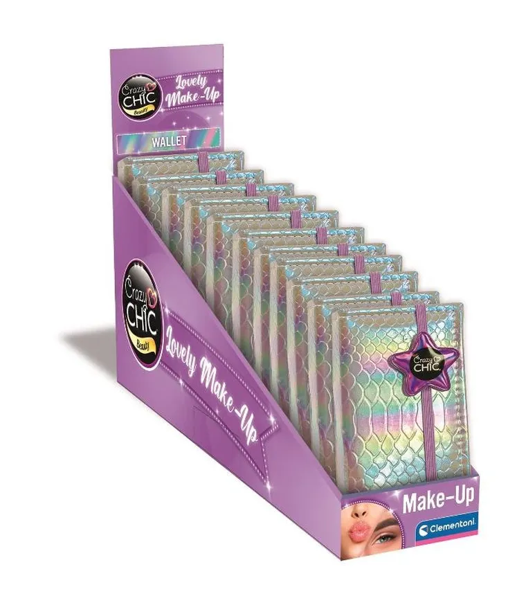 Clementoni, Crazy Chic, Portfel - paletka z kosmetykami