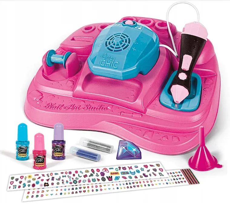 Clementoni, Crazy Chic, Studio paznokci, zestaw kreatywny