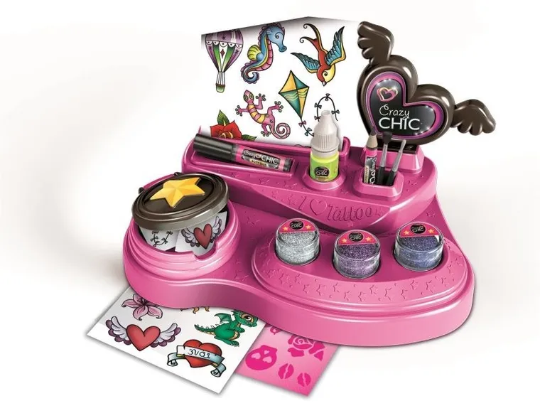 Clementoni, Crazy Chic, Szalone tatuaże, zestaw kretywny