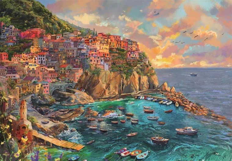 Clementoni, High Quality, Painted Manarola, puzzle, 2000 elementów