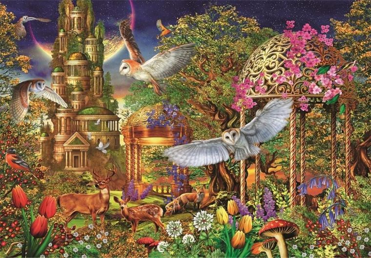 Clementoni, High Quality, Woodland Fantasy Garden, puzzle, 1500 elementów