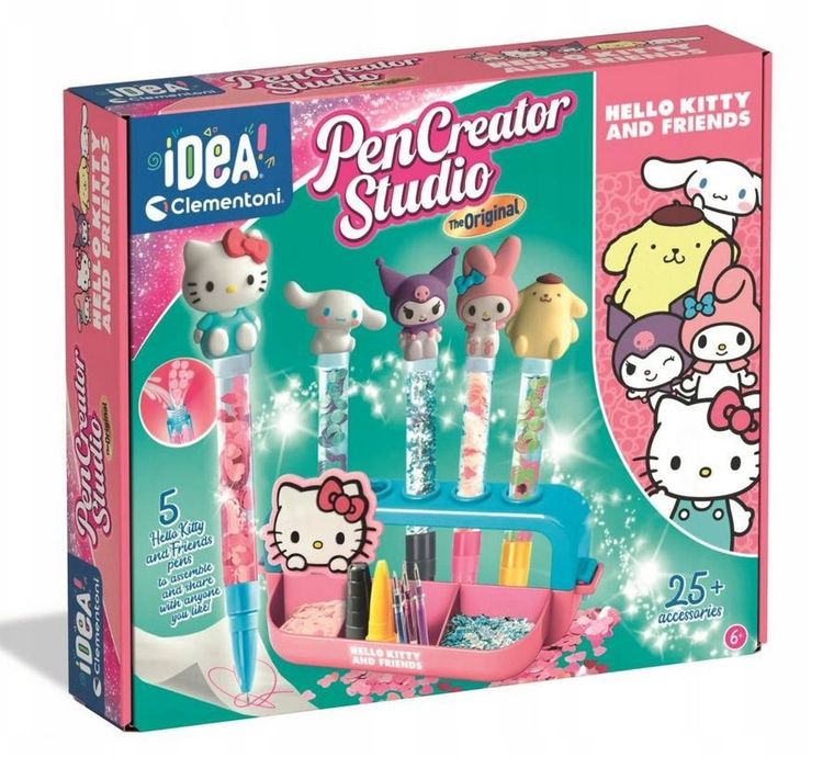 Clementoni, Idea, Hello Kitty, Fabryka długopisów, zestaw kreatywny
