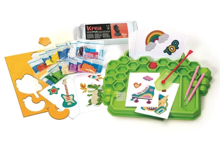 Clementoni, Idea, laboratorium ozdób, zestaw do tworzenia naklejek z kryształkami