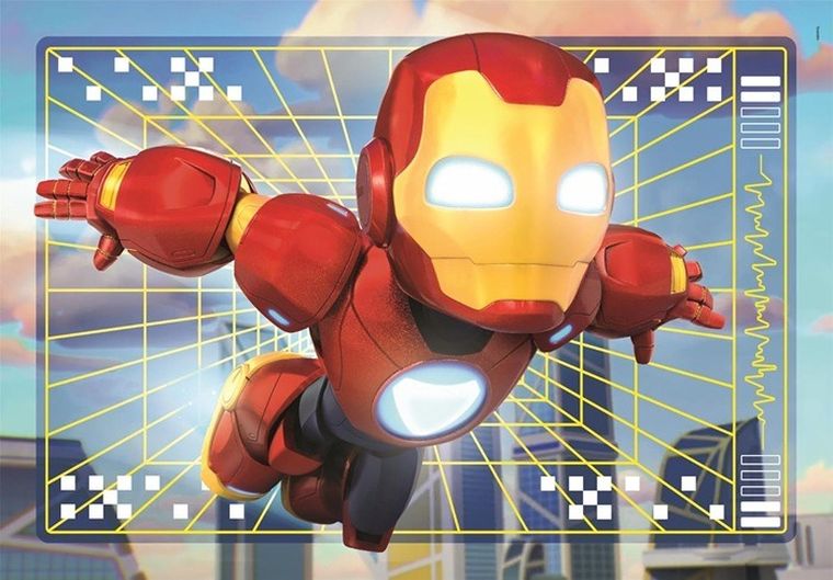 Clementoni, Iron Man i super ekipa, puzzle, 2-20 elementów