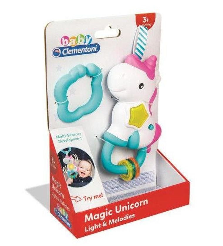 Clementoni, Jednorożec, interaktywna grzechotka