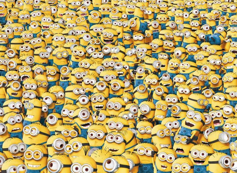 Clementoni, Minionki, puzzle, Impossible, 1000 elementów