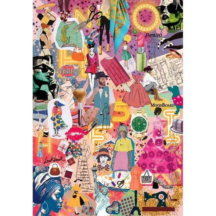 Clementoni, More is More, Fashion Design, puzzle, 1000 elementów