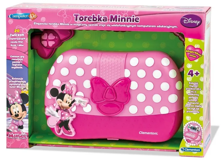 Clementoni, Myszka Minnie, Computer Kid torebka, zabawka interaktywna