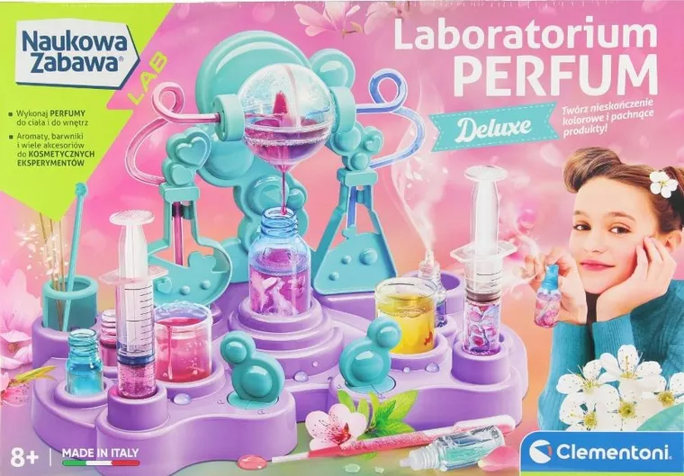 Clementoni, Naukowa Zabawa, Laboratorium Perfum Deluxe, zestaw kreatywny