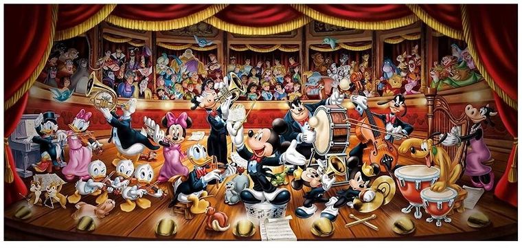 Clementoni, Panorama, Disney, puzzle, 1000 elementów