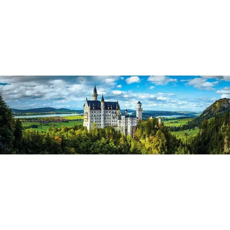 Clementoni, Panorama, Zamek Neuschwanstein, puzzle, 1000 elementów