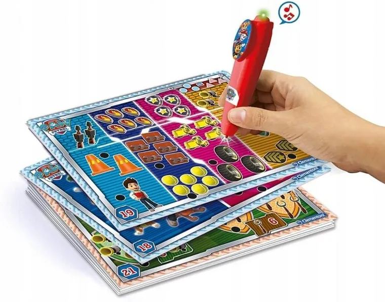 Clementoni, Psi Patrol, Interaktywny Quiz, gra edukacyjna