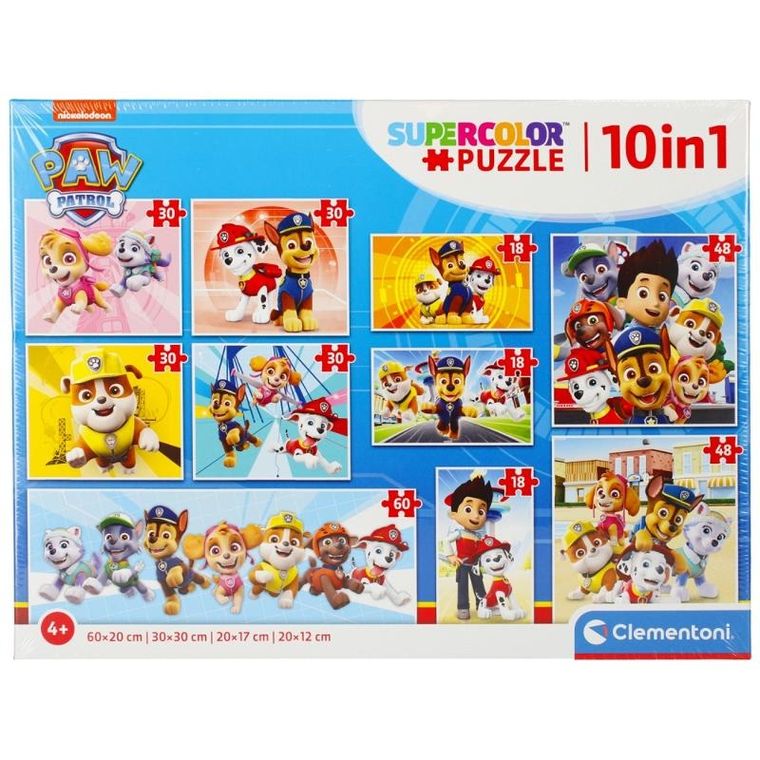 Clementoni, Psi Patrol, puzzle 10w1