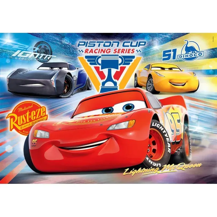 Clementoni, Super, Auta, puzzle, 104 elementy