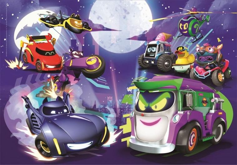 Clementoni, Super Color, Batwheels, puzzle maxi, 60 elementów