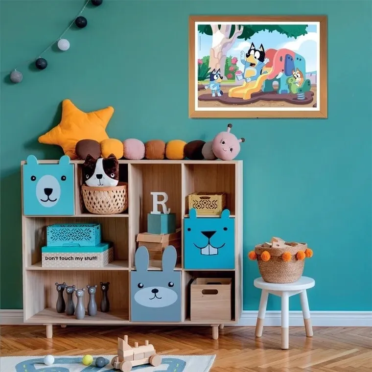 Clementoni, Super Color, Bluey, puzzle, 104 elementy