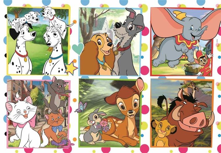 Clementoni, Super Color, Disney Classics, puzzle maxi, 104 elementy