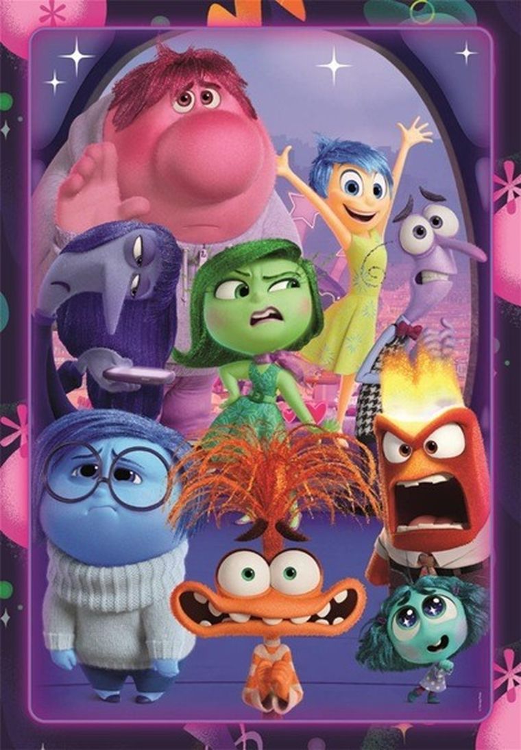 Clementoni, Super Color, W głowie się nie mieści 2, puzzle, 104 elementy