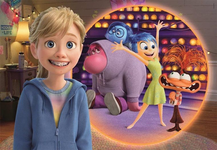 Clementoni, Super Color, W głowie się nie mieści 2, puzzle maxi, 104 elementy