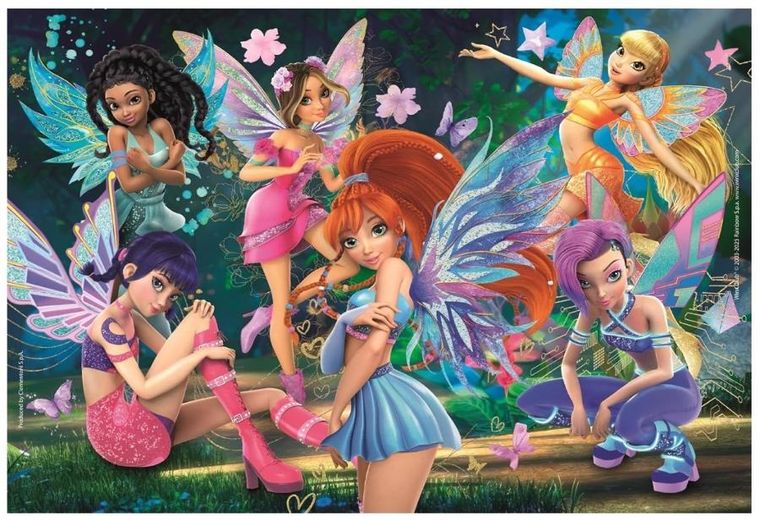 Clementoni, Super Kolor, Winx, puzzle, 104 elementów