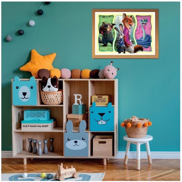 Clementoni, Super Kolor, Zwierzogród 2, puzzle, 104 elementów