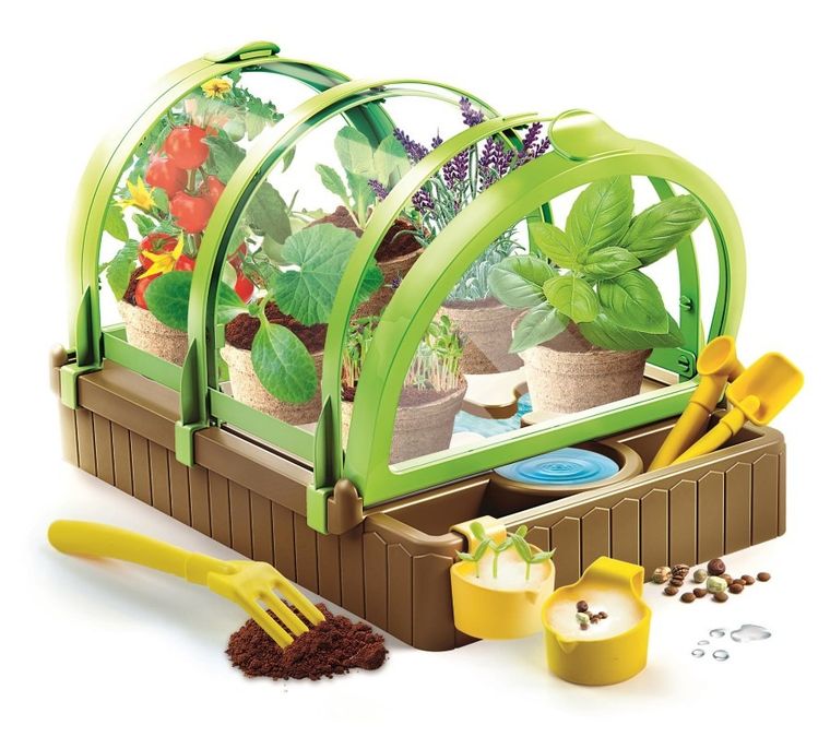 Clementoni, szklarnia eko, nasiona, doniczki, zestaw edukacyjny