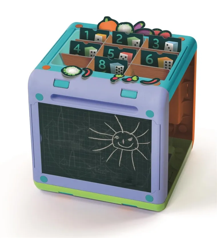 Clementoni, Uczę się bawiąc, Edukacyjny sześcian, zestaw gier edukacyjnych