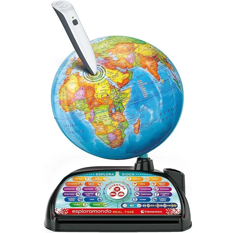 Clementoni, Uczę się bawiąc, globus polityczny, interaktywny, średnica 30 cm