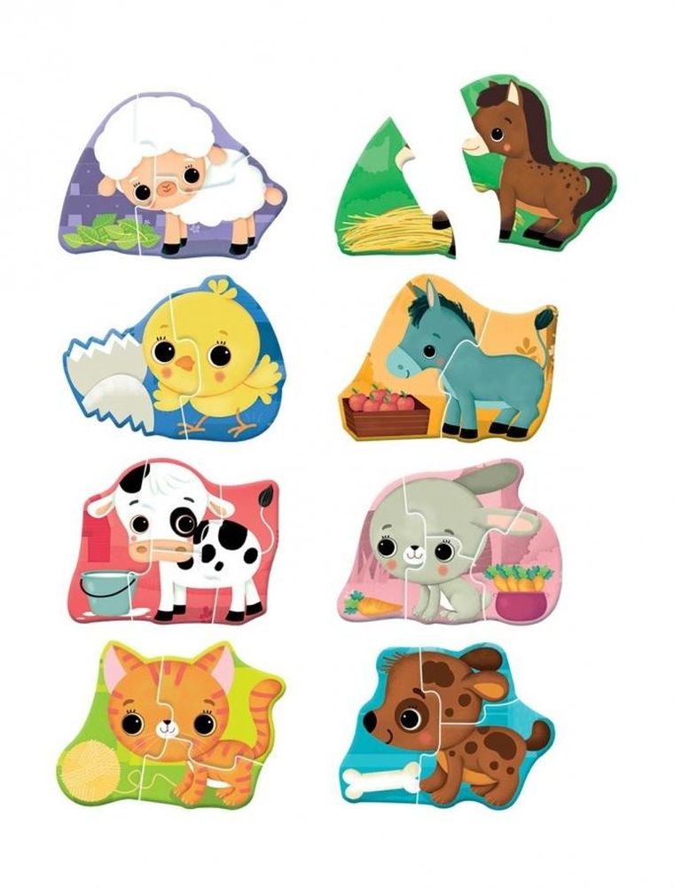 Clementoni, Uczę się bawiąc, Mali przyjaciele, układanka