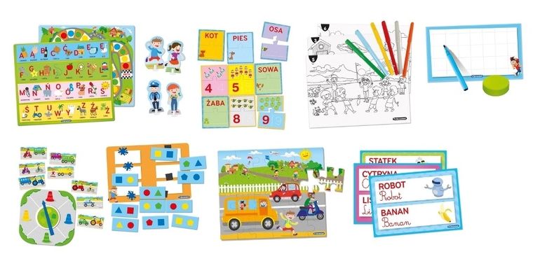 Clementoni, Uczę się bawiąc, przenośne biurko, stolik edukacyjny