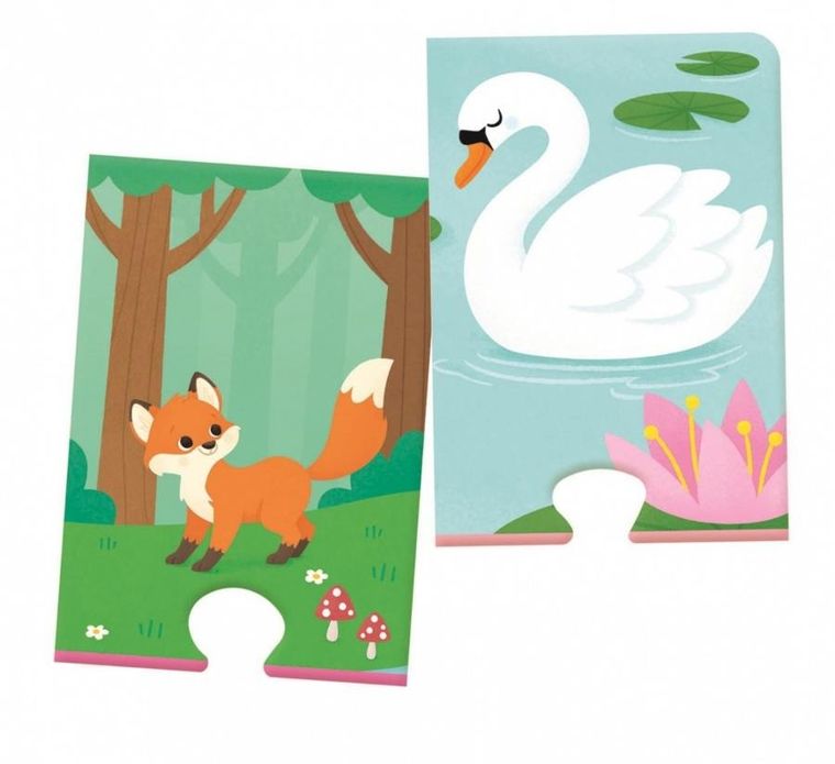 Clementoni, Uczę się bawiąc, Zwierzęta i ich cienie, układanka edukacyjna