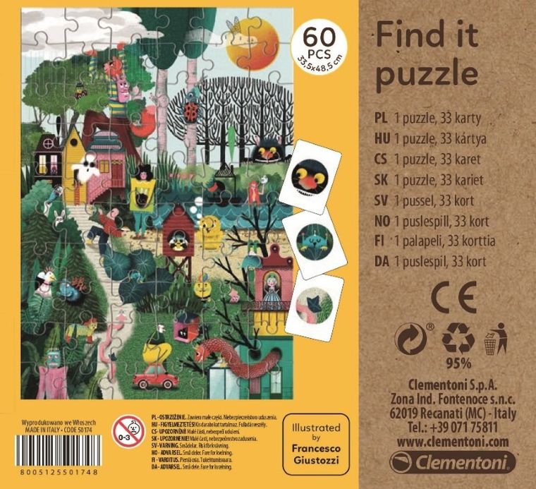 Clementoni, Znajdź to, jesień, puzzle