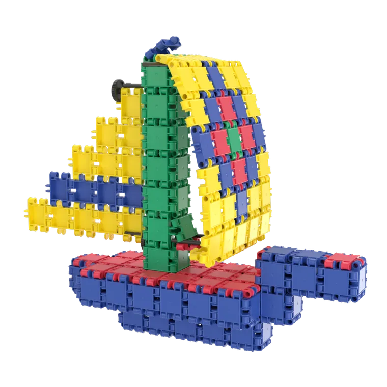 Clics, Rollerbox, klocki konstrukcyjne, 675 elementów
