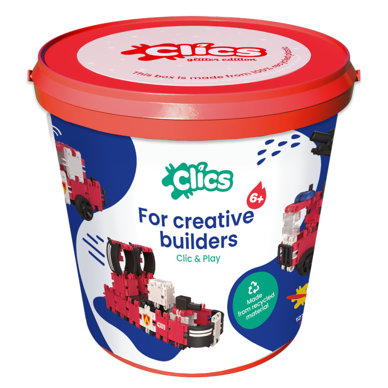 Clics, Straż Pożarna, klocki konstrukcyjne, 127 elementów