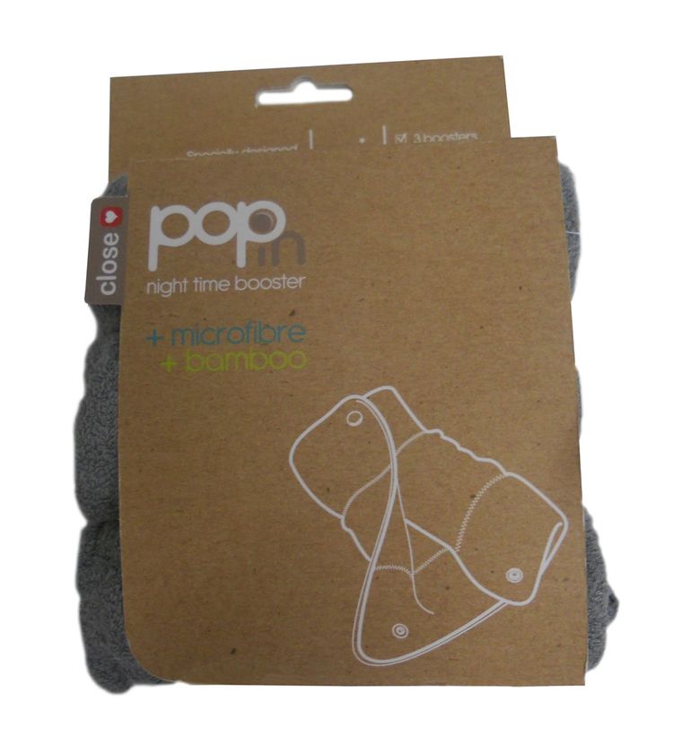 Close, wielorazowe wkładki bambusowe na noc, 3 szt.