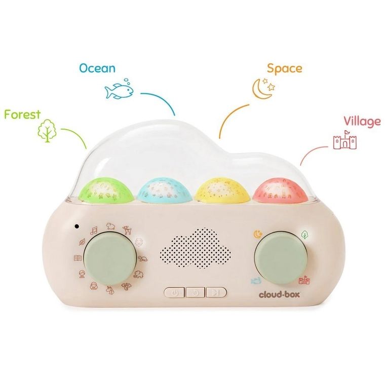 Cloud B, CloudBox, muzyczny projektor z bajkami, wersja francuska i angielska