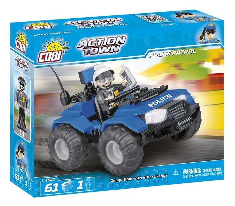 Cobi, Action Town, ATV Police Patrol, 62 elementy